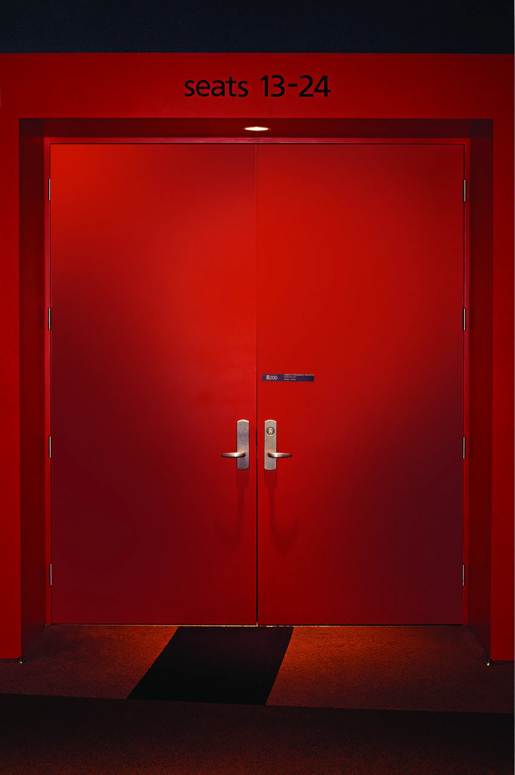 Engineered Acoustic Red Steel Door