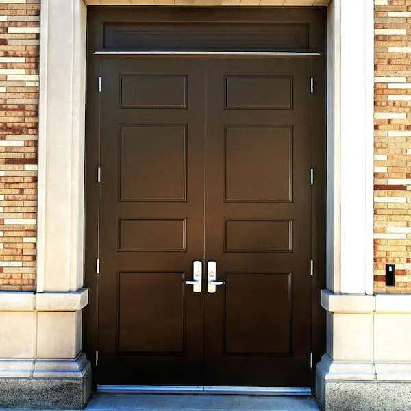 Recessed Panel Steel Door